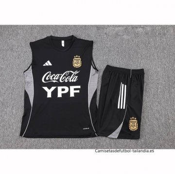 Chandal del Argentina Sin Mangas 2025-2026 Negro