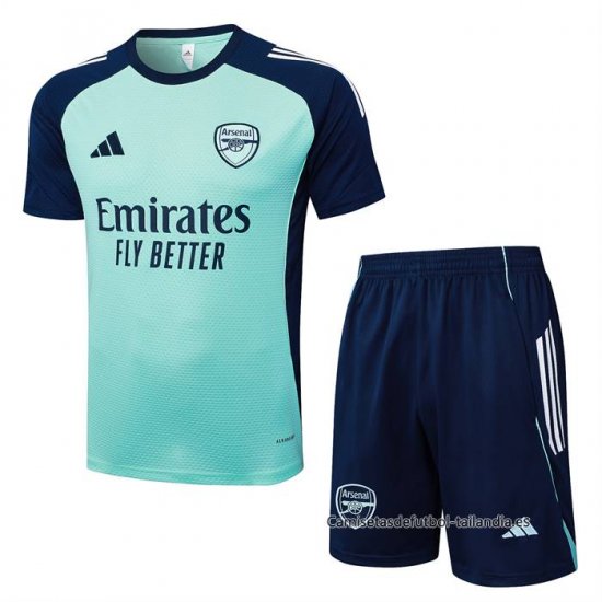 Chandal del Arsenal Manga Corta 2025-2026 Verde - Pantalon Corto - Haga un click en la imagen para cerrar