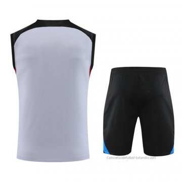 Chandal del Barcelona Sin Mangas 2023-2024 Gris