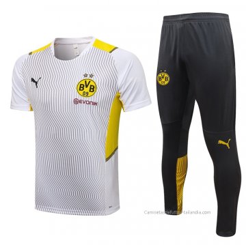 Chandal del Borussia Dortmund Manga Corta 2021-2022 Blanco Chandal del Borussia Dortmund Manga Corta 2021-2022 Blanco