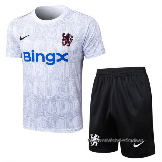 Chandal del Chelsea Manga Corta 2025-2026 Blanco - Pantalon Corto - Haga un click en la imagen para cerrar