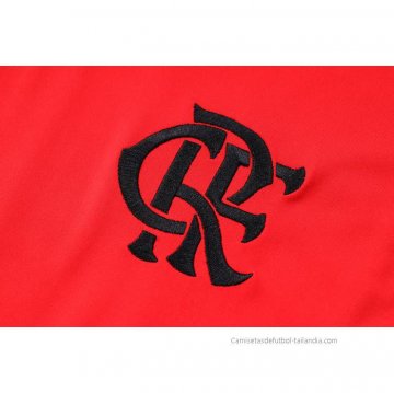 Chandal del Flamengo Manga Corta 2023-2024 Rojo - Pantalon Corto