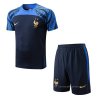 Chandal del Francia Manga Corta 2022-2023 Azul - Pantalon Corto Chandal del Francia Manga Corta 2022-2023 Azul - Pantalon Corto