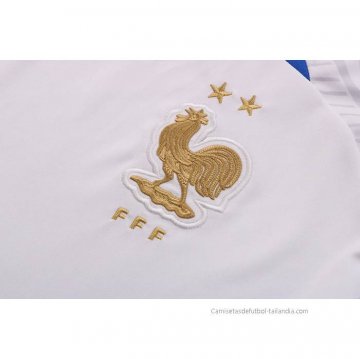 Chandal del Francia Manga Corta 2022-2023 Blanco
