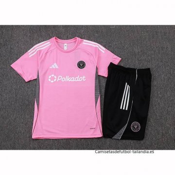 Chandal del Inter Miami Manga Corta 2025-2026 Rosa - Pantalon Corto