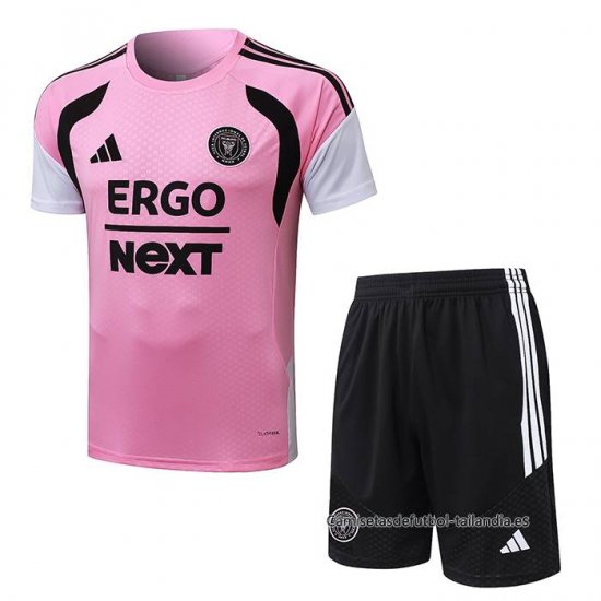 Chandal del Inter Miami Manga Corta 2026-2027 Rosa - Pantalon Corto - Haga un click en la imagen para cerrar