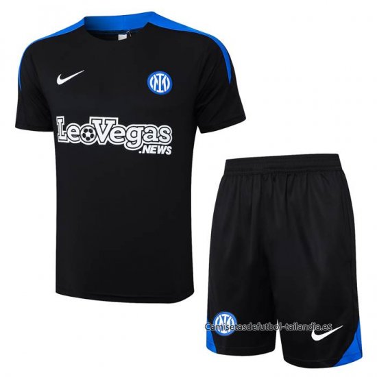 Chandal del Inter Milan Manga Corta 2024-2025 Azul - Pantalon Corto - Haga un click en la imagen para cerrar