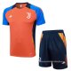Chandal del Juventus Manga Corta 2024-2025 Naranja - Pantalon Corto