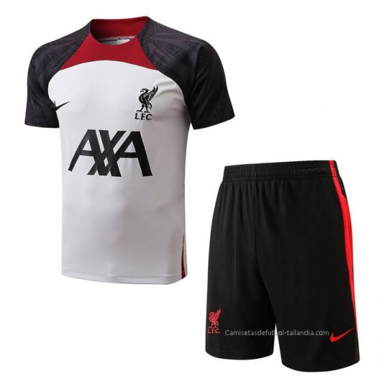 Chandal del Liverpool Manga Corta 2022-2023 Blanco - Pantalon Corto - Haga un click en la imagen para cerrar