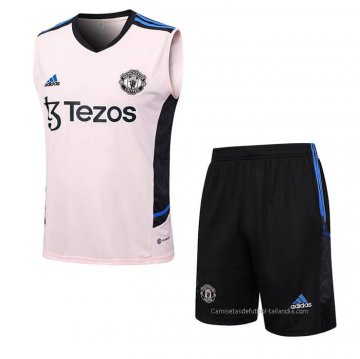 Chandal del Manchester United Sin Mangas 2023-2024 Rosa Chandal del Manchester United Sin Mangas 2023-2024 Rosa