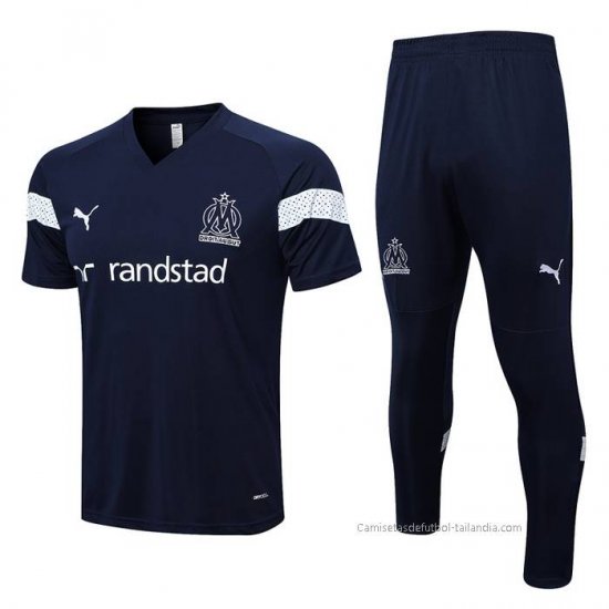 Chandal del Olympique Marsella Manga Corta 2022-2023 Azul - Haga un click en la imagen para cerrar