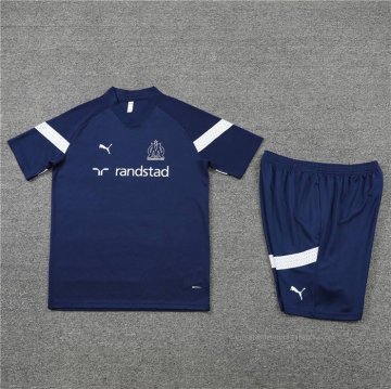Chandal del Olympique Marsella Manga Corta 2022-2023 Azul - Pantalon Corto