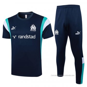 Chandal del Olympique Marsella Manga Corta 2023-2024 Azul Chandal del Olympique Marsella Manga Corta 2023-2024 Azul
