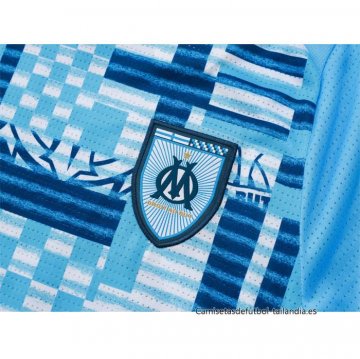 Chandal del Olympique Marsella Manga Corta 2024-2025 Azul - Pantalon Corto