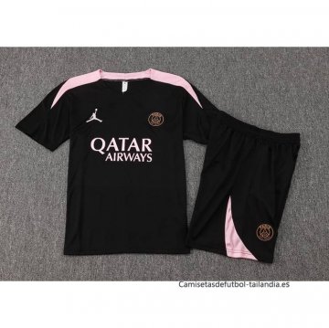 Chandal del Paris Saint-Germain Jordan Manga Corta 2024-2025 Negro - Pantalon Corto