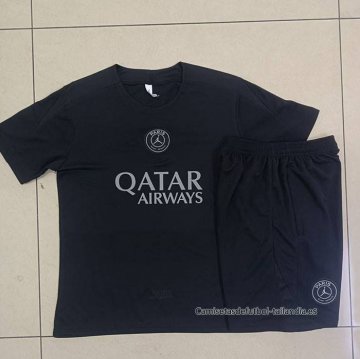Chandal del Paris Saint-Germain Jordan Manga Corta 2025-2026 Negro - Pantalon Corto