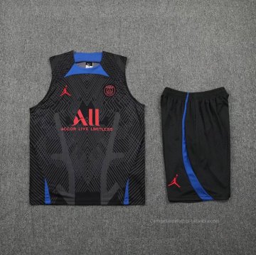 Chandal del Paris Saint-Germain Jordan Sin Mangas 2022-2023 Negro