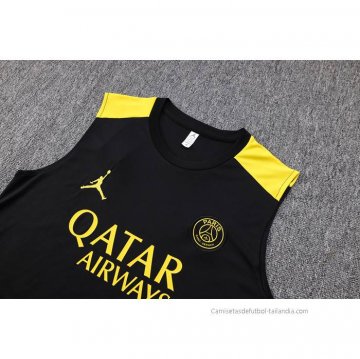 Chandal del Paris Saint-Germain Jordan Sin Mangas 2023-2024 Negro