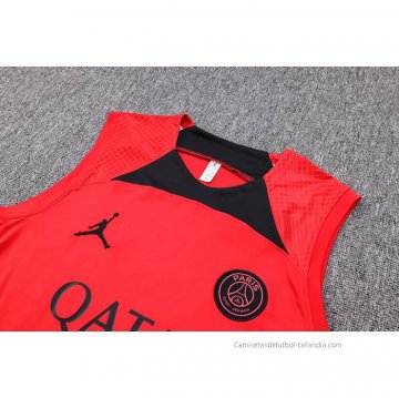 Chandal del Paris Saint-Germain Jordan Sin Mangas 2023-2024 Rojo