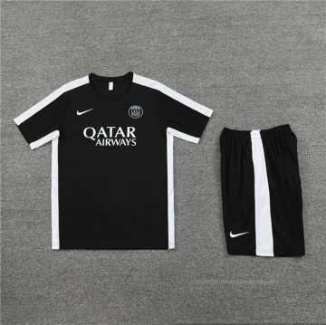 Chandal del Paris Saint-Germain Manga Corta 2023-2024 Negro - Pantalon Corto