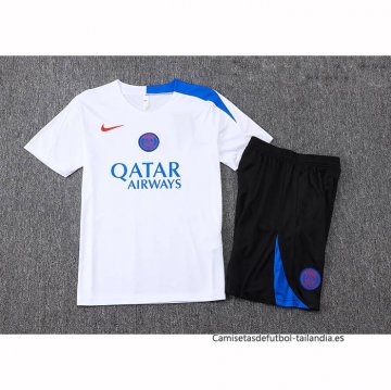 Chandal del Paris Saint-Germain Manga Corta 2025-2026 Blanco - Pantalon Corto