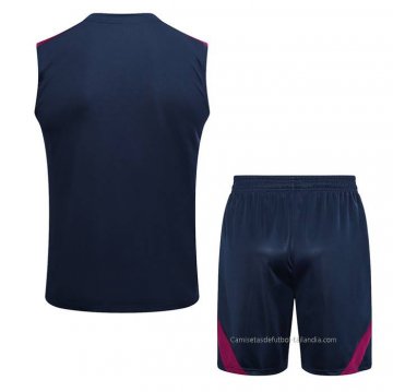 Chandal del Paris Saint-Germain Sin Mangas 2023-2024 Azul