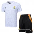 Chandal del Real Madrid Manga Corta 2024-2025 Blanco - Pantalon Corto
