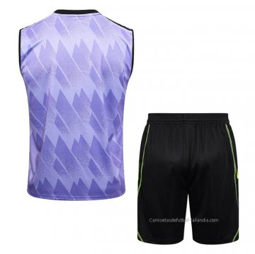 Chandal del Real Madrid Sin Mangas 2023-2024 Purpura