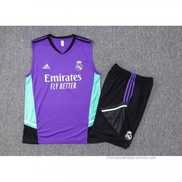 Chandal del Real Madrid Sin Mangas 2023-2024 Purpura