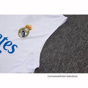 Chandal del Real Madrid Sin Mangas 2025-2026 Blanco Azul