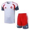 Chandal del SC Internacional Manga Corta 2026-2027 Blanco - Pantalon Corto Chandal del SC Internacional Manga Corta 2026-2027 Blanco - Pantalon Corto