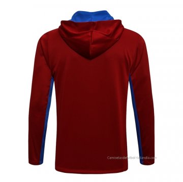 Chaqueta con Capucha del Barcelona 2021-2022 Rojo