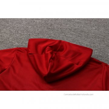 Chaqueta con Capucha del Barcelona 2021-2022 Rojo