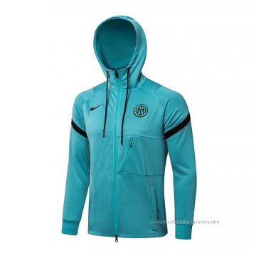 Chaqueta con Capucha del Inter Milan 2021-2022 Azul Chaqueta con Capucha del Inter Milan 2021-2022 Azul