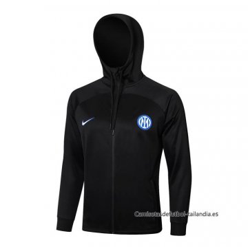 Chaqueta con Capucha del Inter Milan 2024-2025 Negro Chaqueta con Capucha del Inter Milan 2024-2025 Negro