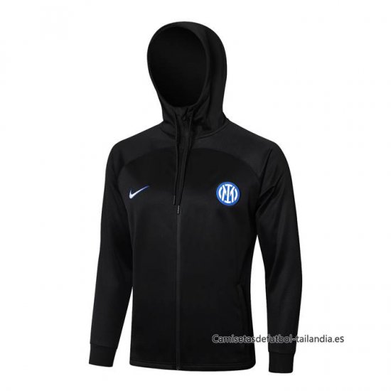 Chaqueta con Capucha del Inter Milan 2024-2025 Negro - Haga un click en la imagen para cerrar