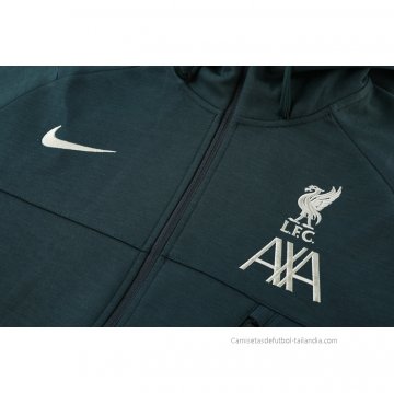 Chaqueta con Capucha del Liverpool 2021-2022 Verde