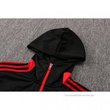 Chaqueta con Capucha del Manchester United 2021-2022 Negro