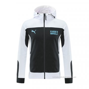 Chaqueta con Capucha del Olympique Marsella 2021 Blanco