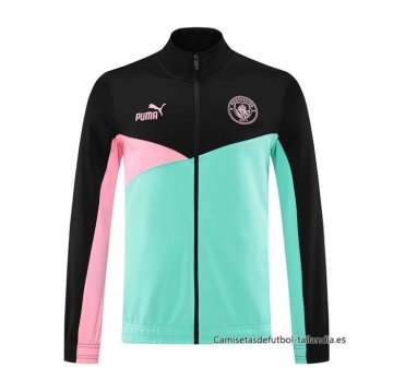Chaqueta del Manchester City 2024-2025 Negro y Verde Chaqueta del Manchester City 2024-2025 Negro y Verde