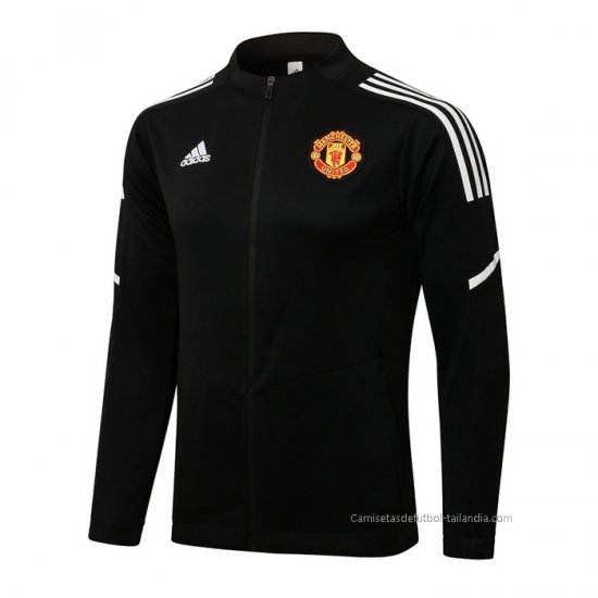 Chaqueta del Manchester United 2021-2022 Negro y Blanco - Haga un click en la imagen para cerrar