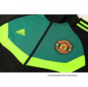 Chaqueta del Manchester United 2024-2025 Negro y Verde