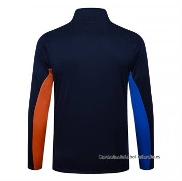 Chaqueta del Olympique Marsella 2024-2025 Azul Naranja