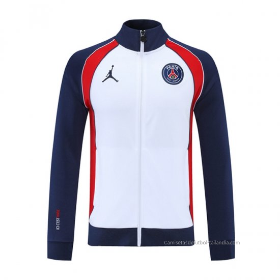 Chaqueta del Paris Saint-Germain Jordan 2021-2022 Blanco - Haga un click en la imagen para cerrar