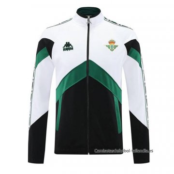 Chaqueta del Real Betis 2025-2026 Blanco Negro Chaqueta del Real Betis 2025-2026 Blanco Negro
