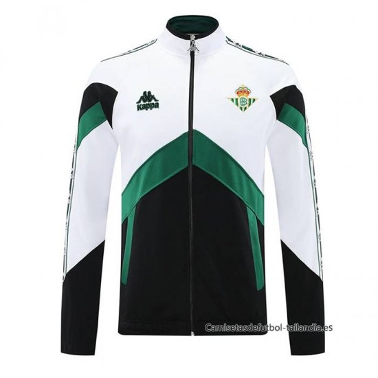 Chaqueta del Real Betis 2025-2026 Blanco Negro - Haga un click en la imagen para cerrar