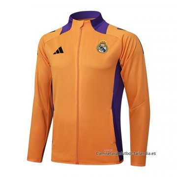 Chaqueta del Real Madrid 2024-2025 Naranja Chaqueta del Real Madrid 2024-2025 Naranja