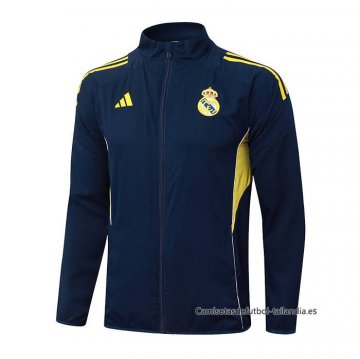 Chaqueta del Real Madrid 2025-2026 Azul Amarillo Chaqueta del Real Madrid 2025-2026 Azul Amarillo