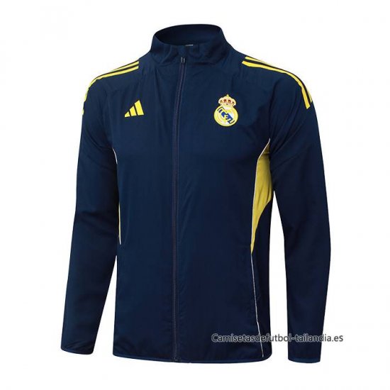 Chaqueta del Real Madrid 2025-2026 Azul Amarillo - Haga un click en la imagen para cerrar