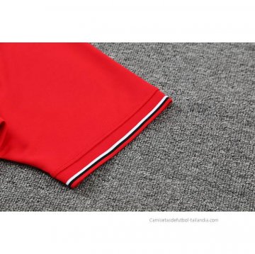 Conjunto Polo del AC Milan 2022-2023 Rojo